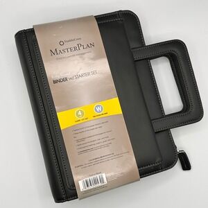 Franklin Covey MasterPlan Ringbound Binder Starter Set Goal Focused NEW Black